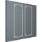 Ekena Millwork 28-in. W x 72-in. H Pompeii Panel Moulding Kit Double Panel PMLKPO28X72B - alternate 2